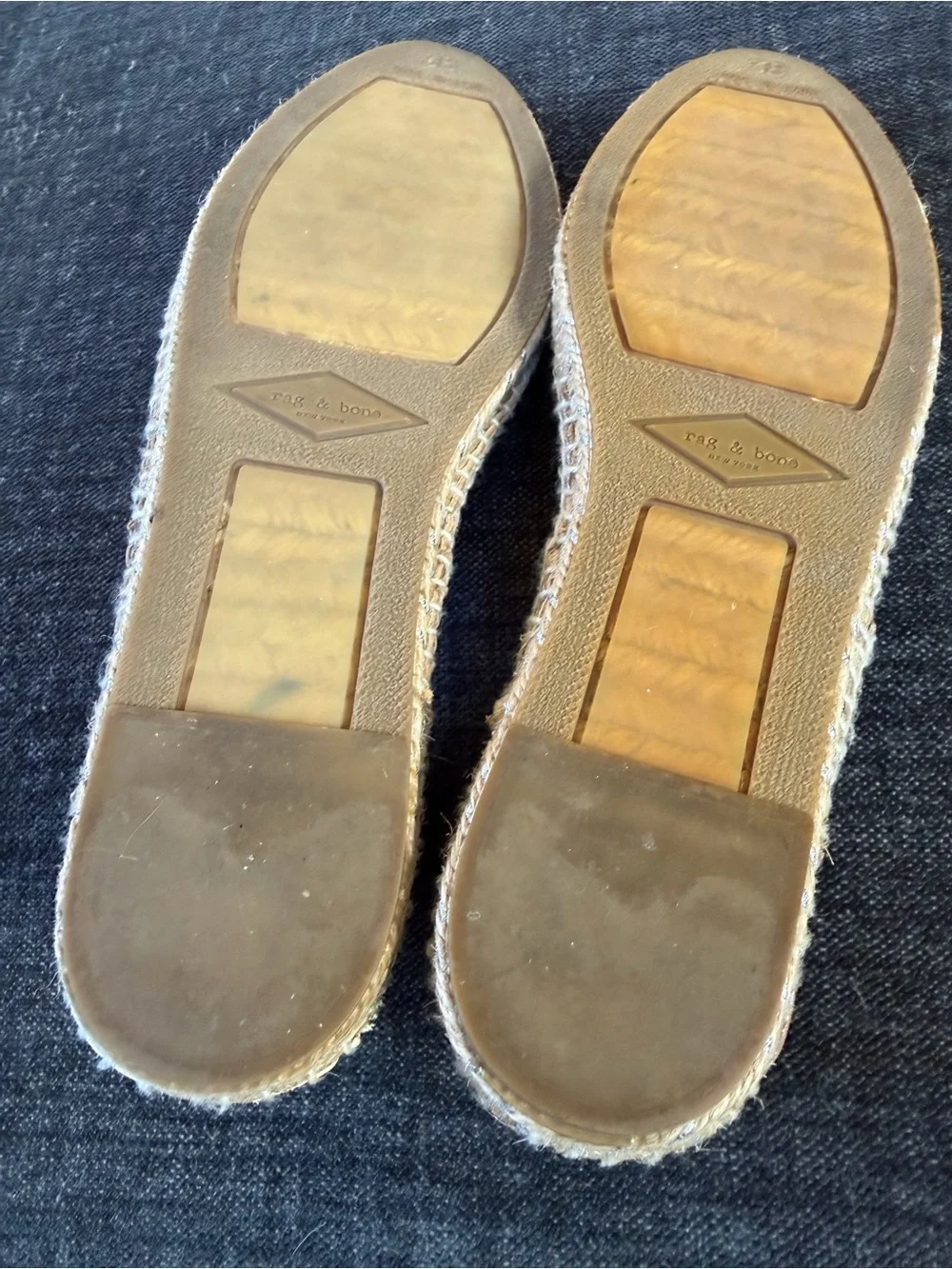 Rag & Bone Metallic Espadrille Flats